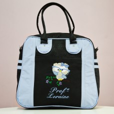 BOLSA PROFESSOR MARRY PRETO COM AZUL