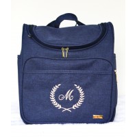 MOCHILA 2 EM 1 LINHO AZUL